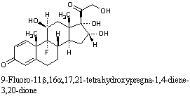 ケナログ(トリアムシノロンアセトニド）の構造式