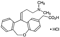 アレロック（塩酸オロパタジン）の構造式