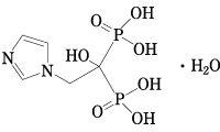ゾメタ（ゾレドロン酸）の構造式