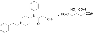 アクレフ（フェンタニルクエン酸塩）の構造式