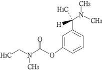 イクセロンパッチ（リバスチグミン）の構造式