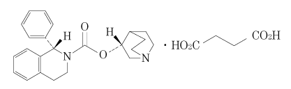 ベシケア（コハク酸ソリフェナシン）の構造式