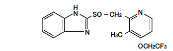 タケプロン（ランソプラゾール）の構造式