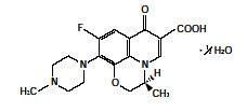 レボフロキサシンの構造式