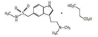 イミグラン（コハク酸スマトリプタン）の構造式