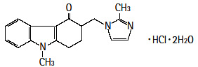 ゾフラン（塩酸オンダンセトロン）の構造式