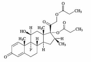リンデロンDP（ジプロピオン酸ベタメタゾン）の構造式