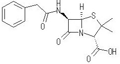 ペニシリンGの構造式