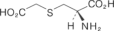 ムコダイン（L-カルボシステイン）の構造式