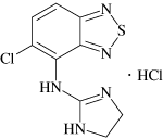 テルネリン（塩酸チザニジン））の構造式