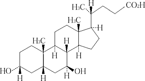 ウルソ（ウルソデオキシコール酸)の構造式