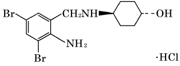 ムコソルバン（アンブロキソール塩酸塩）の構造式