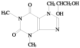 トラベルミン（主成分ジプロフィリン）の構造式
