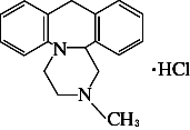 テトラミド（ミアンセリン塩酸塩）の構造式