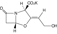 クラバモックス（クラブラン酸カリウム）の構造式
