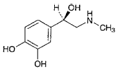 エピペン（アドレナリン）の構造式