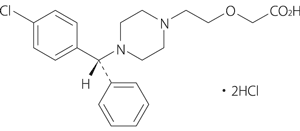ザイザル（レボセチリジン塩酸塩）の構造式