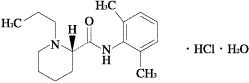 アナペイン（ロピバカイン塩酸塩水和物）の構造式