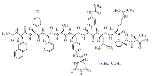 ゴナックス（デガレリクス酢酸塩）の構造式
