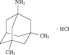 メマリー（メマンチン塩酸塩） の構造式