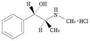 ディレグラ（塩酸プソイドエフェドリン）の構造式