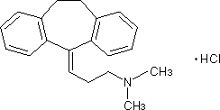 トリプタノール（アミトリプチリン）の構造式